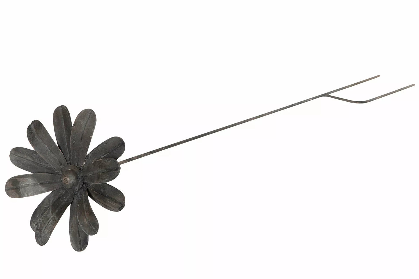 Dekorativ Hagepinne i Metall med Blomst motiv – Rustikk Hagedekor
