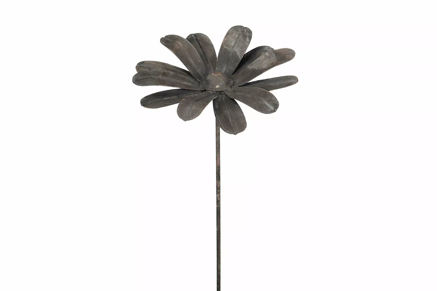 Dekorativ Hagepinne i Metall med Blomst motiv – Rustikk Hagedekor