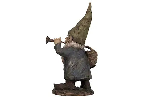 Hagegnom med Horn og Kurv – 48 cm