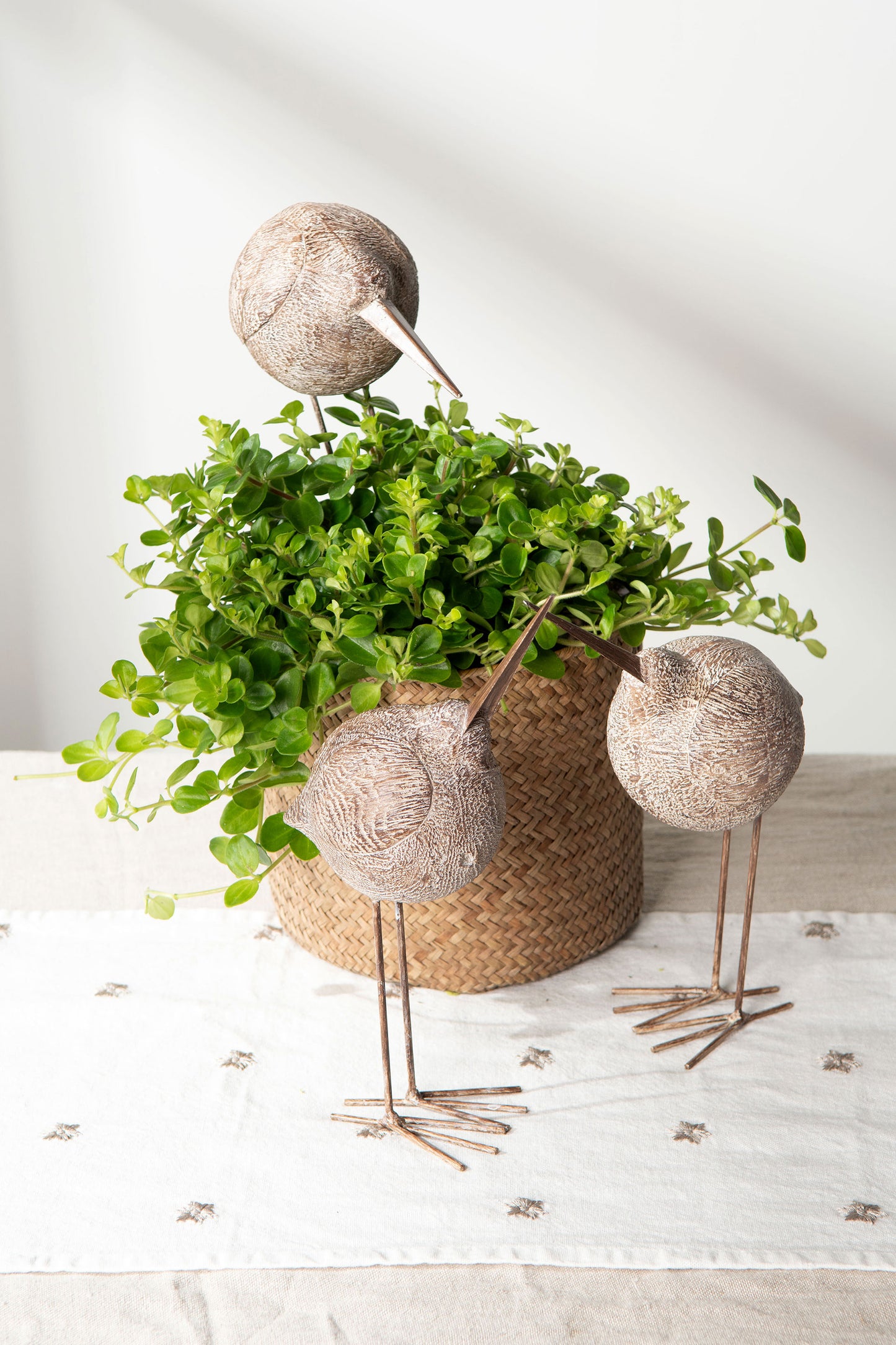 Dekorfigur Fugl – Seabird i Trelook | Håndlaget Stil 23 cm – Selges enkeltvis