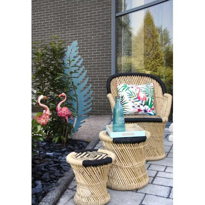 🚩 FORHÅNDSBESTILLING - Rosa flamingo i metall – skulpturell hageglede