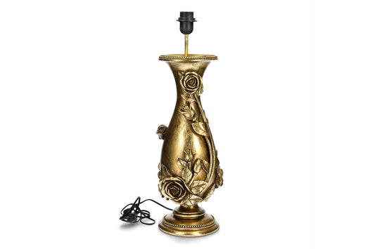 Fantalia Rose lampe – Dekorativ bordlampe i gullfinish