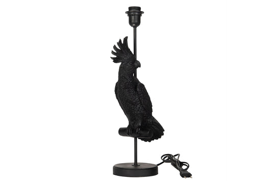 Lampfot Kakadua – Skulpturell eleganse i sort