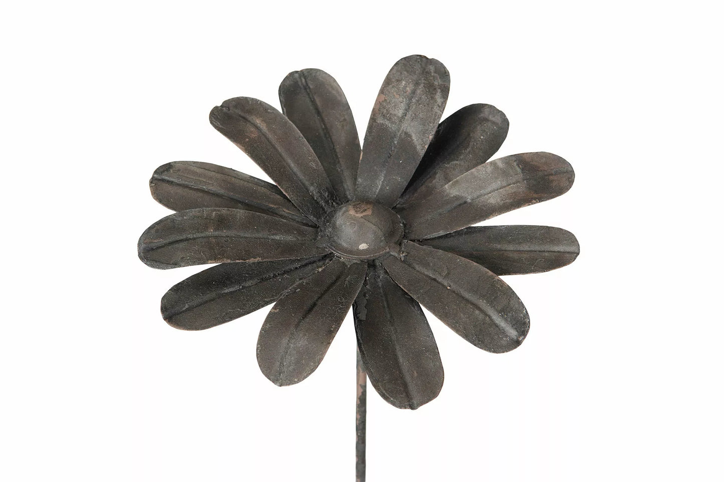 Dekorativ Hagepinne i Metall med Blomst motiv – Rustikk Hagedekor