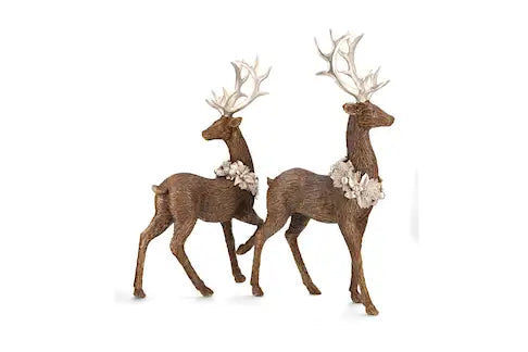 Hjort med gullkrans 46 cm