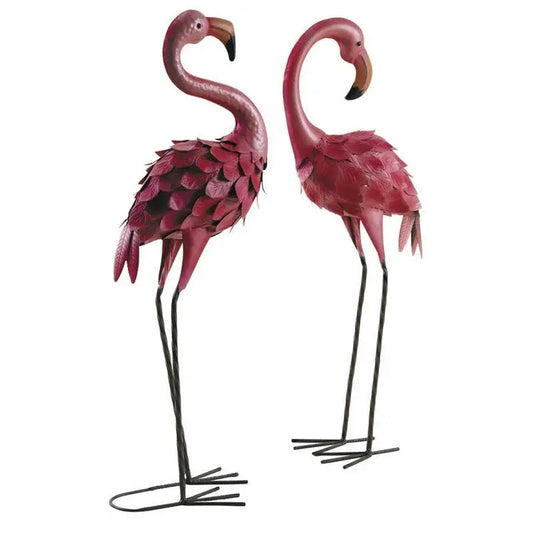 🚩 FORHÅNDSBESTILLING - Rosa flamingo i matt rosa metall selges pr stk