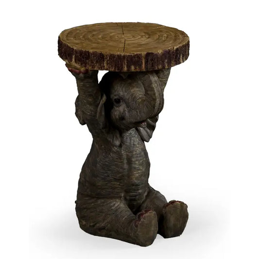 Elefant med trestubbe – et bord med styrke og sjel