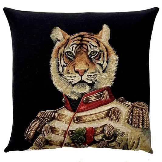 Luksuriøst putevar med brodert Tigeradmiral