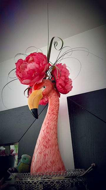 Stor keramisk flamingo-hode vase – Rosa drøm med blomstrende personlighet